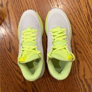 New Balance Neon Green and White Sneakers - New